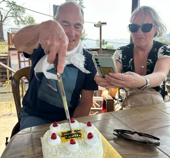 Birthday celebration at 1900 m